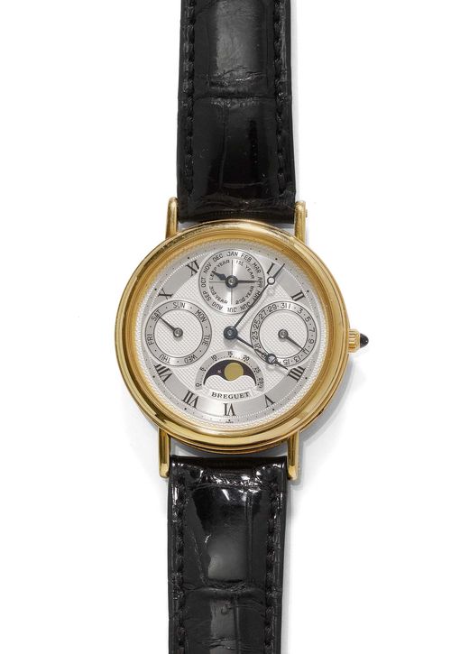 GENTLEMAN S WRISTWATCH AUTOMATIC WITH PERPETUAL CALENDAR AND MOON