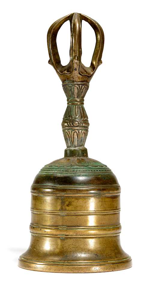 A BRONZE BUDDHIST RITUAL BELL (GOKOREI).