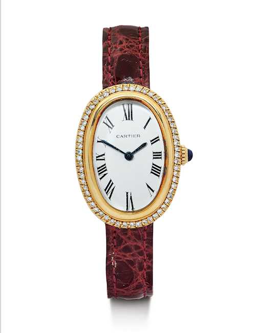 Cartier, rare 'Baignoire' with manual winding movement, 1977.