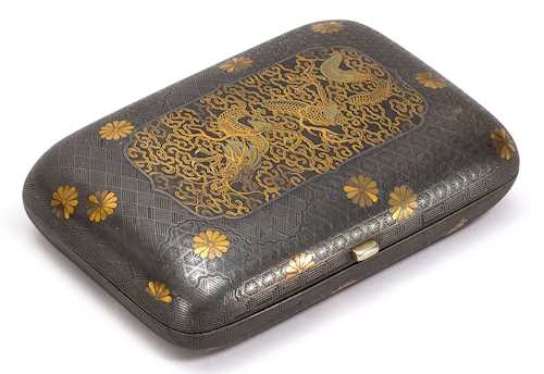 A KOMAI STYLE SMALL IRON CASE.