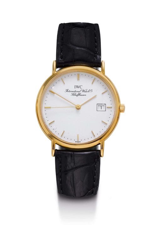 WRISTWATCH IWC PORTOFINO 1980s. Yellow gold 750. Ref. 3331