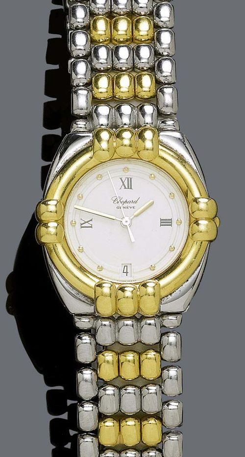 WRISTWATCH CHOPARD GSTAAD 1980s. Steel and yellow gold 750