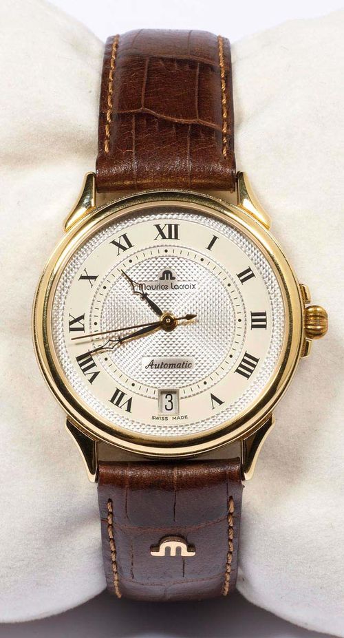 GENTLEMAN S WRISTWATCH AUTOMATIC MAURICE LACROIX 1990s. Steel