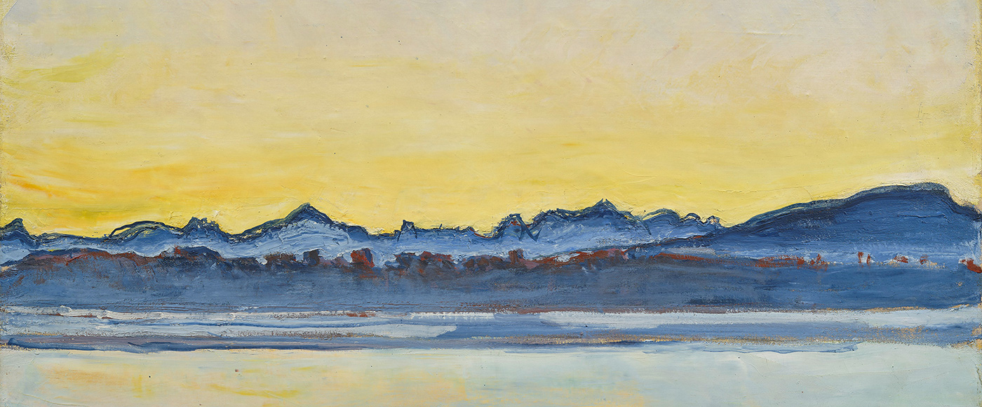 Ferdinand Hodler, Genfersee mit Mont Blanc