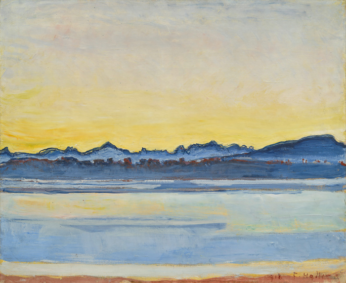 Ferdinand Hodler, Lake Geneva and the Mont Blanc